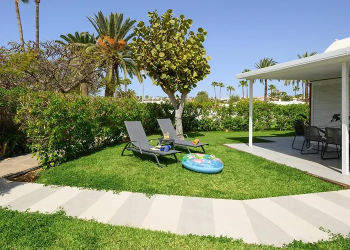 Guerrero - Terraza Y Acceso A Piscina Comun * Maspalomas (Gran Canaria)